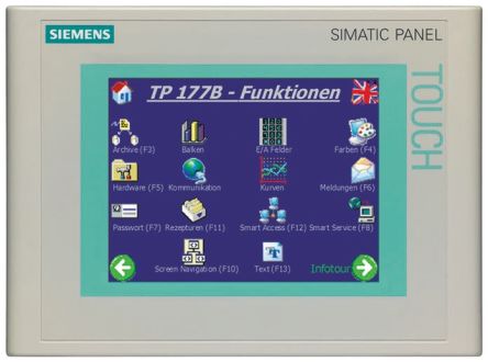 Siemens Simatic Touch Panel 6AV6642-0BA01-1AX1 Hmi TP 177b 6AV66420BA011AX1