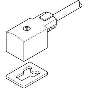 Festo Plug Socket with Cable KMV-1-24DC-5-LED